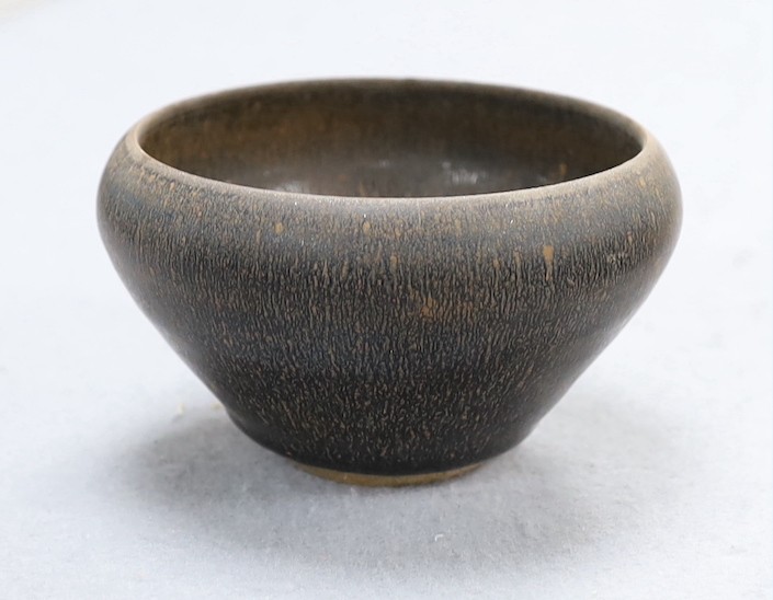 A Chinese hare’s fur bowl. Diameter 12cm